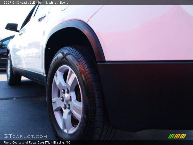 Summit White / Ebony 2007 GMC Acadia SLE