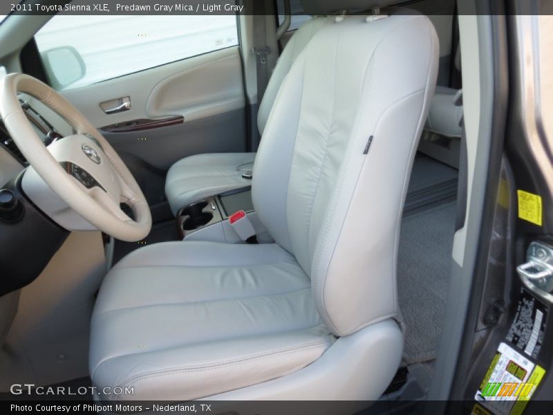 Predawn Gray Mica / Light Gray 2011 Toyota Sienna XLE