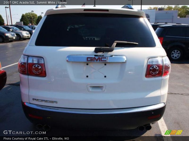 Summit White / Ebony 2007 GMC Acadia SLE