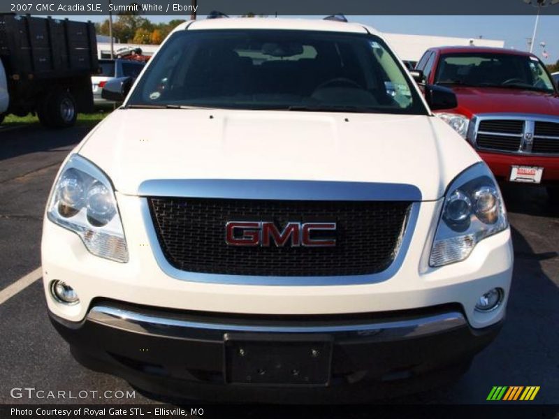 Summit White / Ebony 2007 GMC Acadia SLE