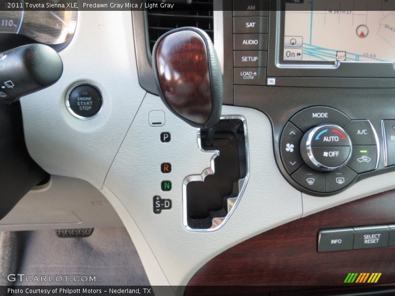 Predawn Gray Mica / Light Gray 2011 Toyota Sienna XLE