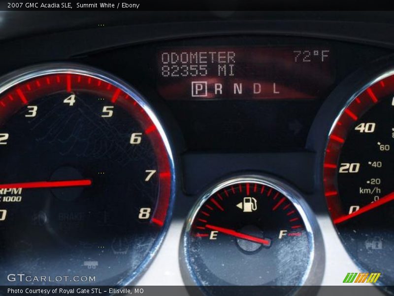 Summit White / Ebony 2007 GMC Acadia SLE