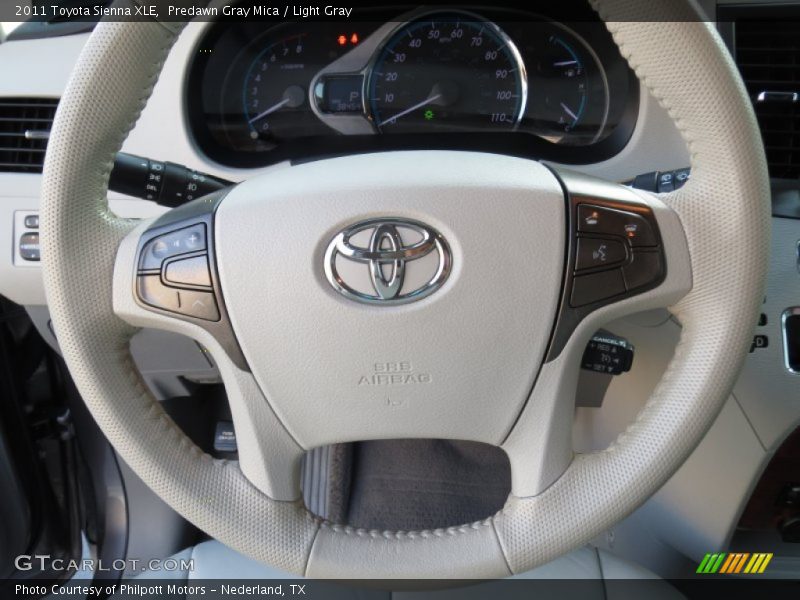 Predawn Gray Mica / Light Gray 2011 Toyota Sienna XLE