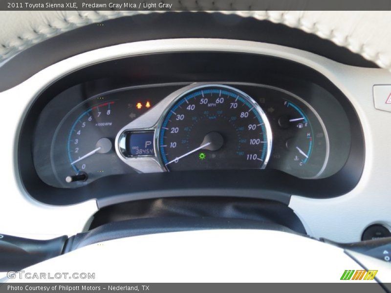 Predawn Gray Mica / Light Gray 2011 Toyota Sienna XLE