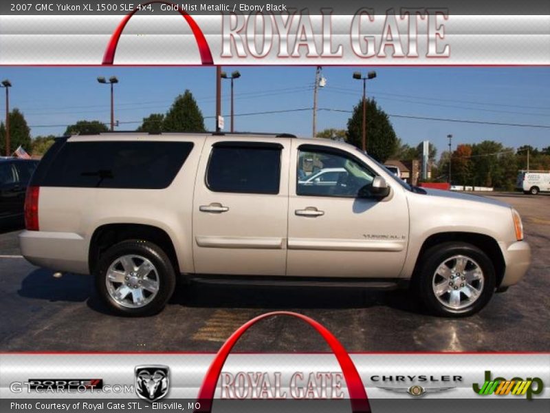 Gold Mist Metallic / Ebony Black 2007 GMC Yukon XL 1500 SLE 4x4