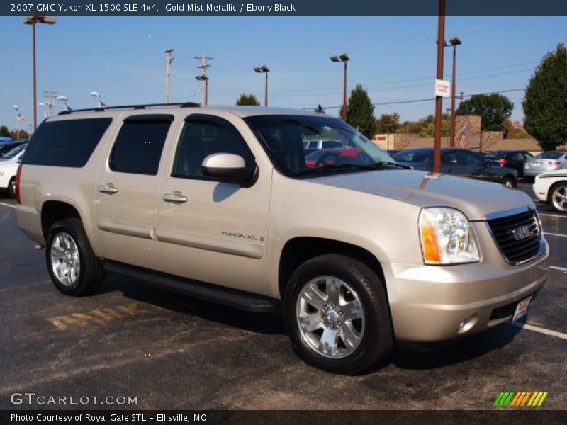 Gold Mist Metallic / Ebony Black 2007 GMC Yukon XL 1500 SLE 4x4