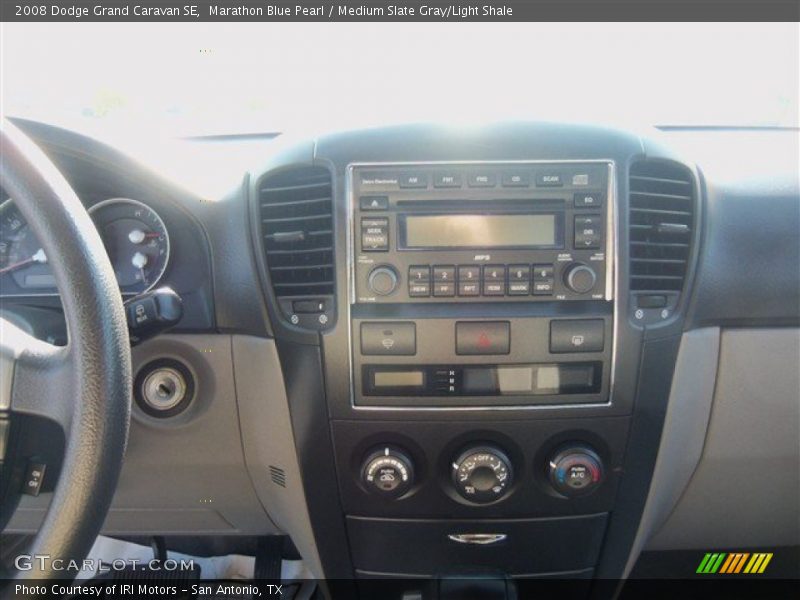 Marathon Blue Pearl / Medium Slate Gray/Light Shale 2008 Dodge Grand Caravan SE