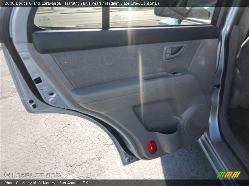 Marathon Blue Pearl / Medium Slate Gray/Light Shale 2008 Dodge Grand Caravan SE