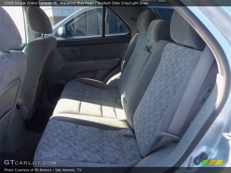 Marathon Blue Pearl / Medium Slate Gray/Light Shale 2008 Dodge Grand Caravan SE