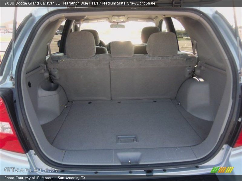 Marathon Blue Pearl / Medium Slate Gray/Light Shale 2008 Dodge Grand Caravan SE