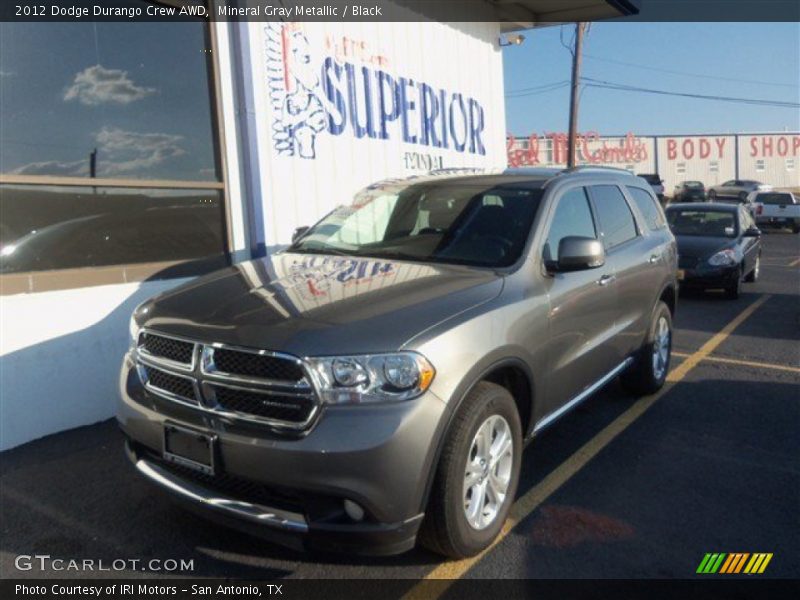 Mineral Gray Metallic / Black 2012 Dodge Durango Crew AWD