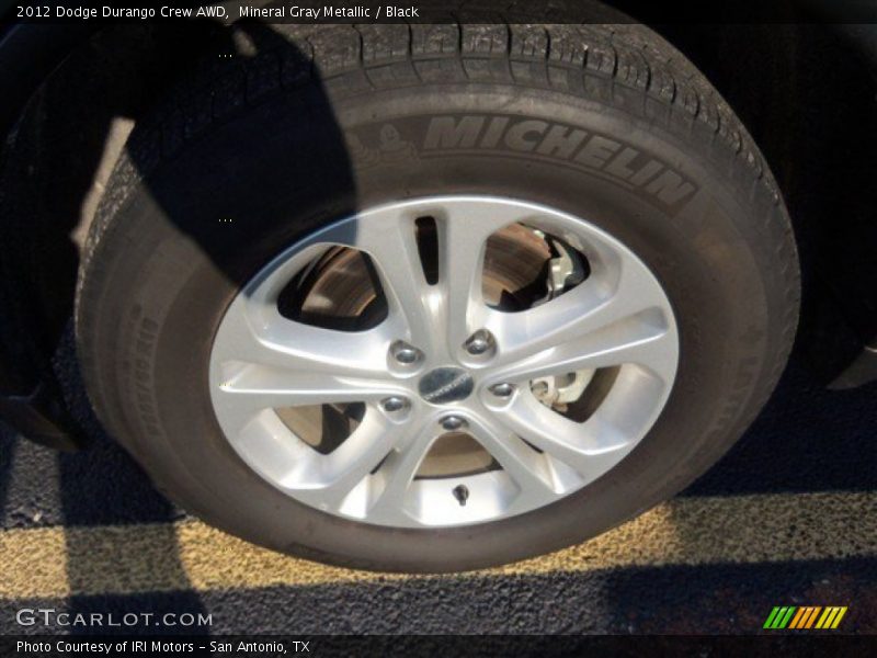 Mineral Gray Metallic / Black 2012 Dodge Durango Crew AWD