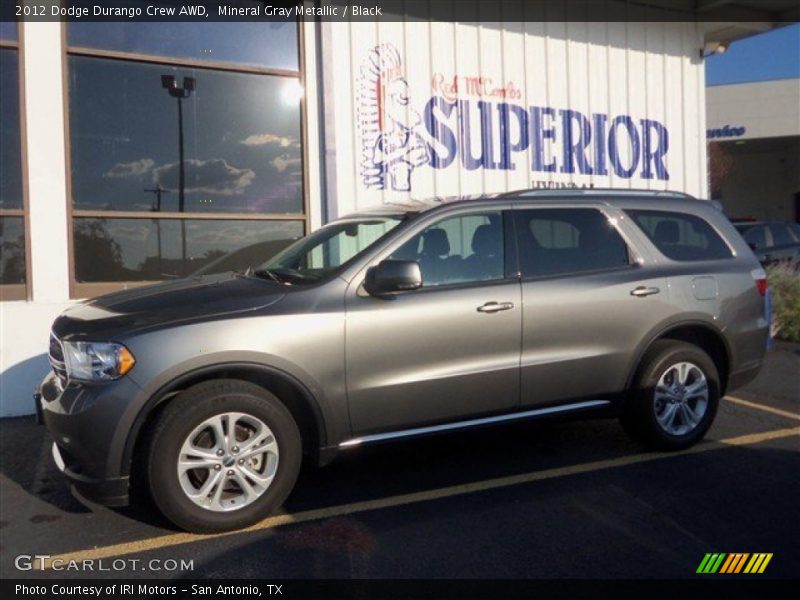 Mineral Gray Metallic / Black 2012 Dodge Durango Crew AWD