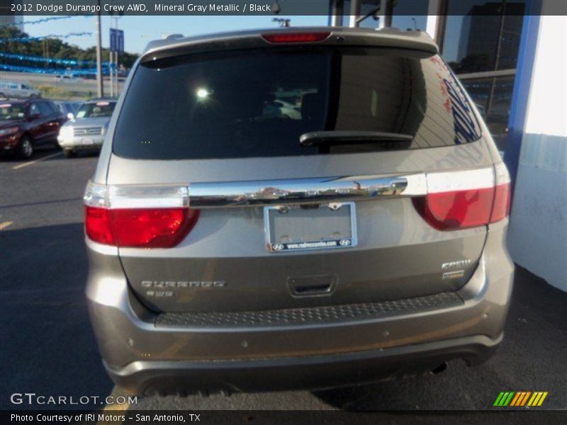 Mineral Gray Metallic / Black 2012 Dodge Durango Crew AWD