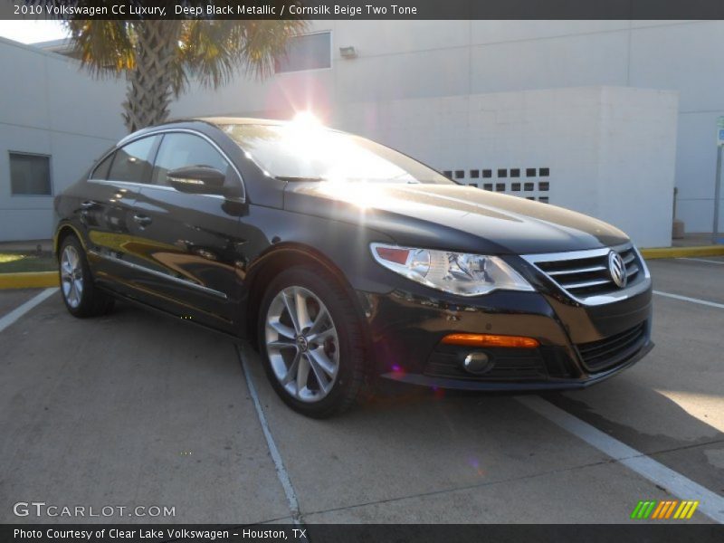 Deep Black Metallic / Cornsilk Beige Two Tone 2010 Volkswagen CC Luxury