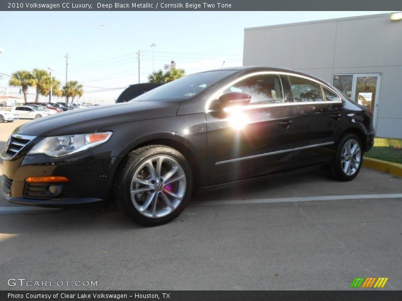 Deep Black Metallic / Cornsilk Beige Two Tone 2010 Volkswagen CC Luxury