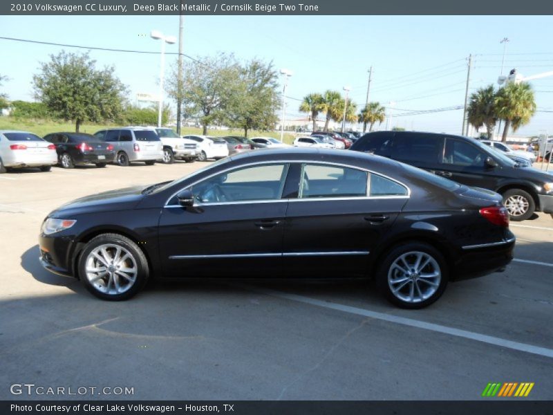 Deep Black Metallic / Cornsilk Beige Two Tone 2010 Volkswagen CC Luxury