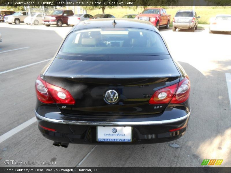 Deep Black Metallic / Cornsilk Beige Two Tone 2010 Volkswagen CC Luxury