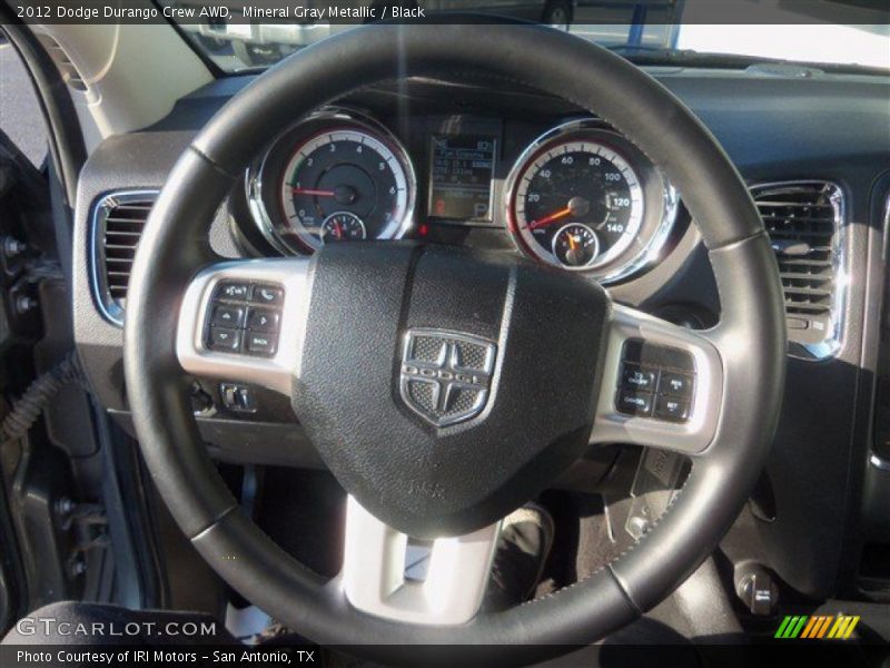 Mineral Gray Metallic / Black 2012 Dodge Durango Crew AWD