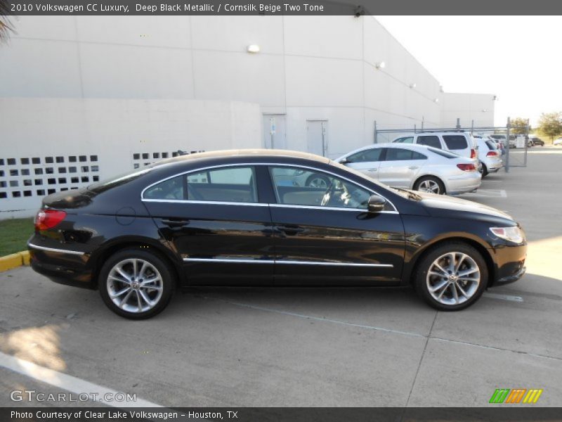 Deep Black Metallic / Cornsilk Beige Two Tone 2010 Volkswagen CC Luxury