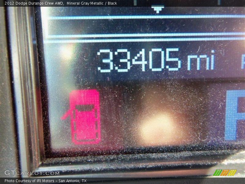 Mineral Gray Metallic / Black 2012 Dodge Durango Crew AWD