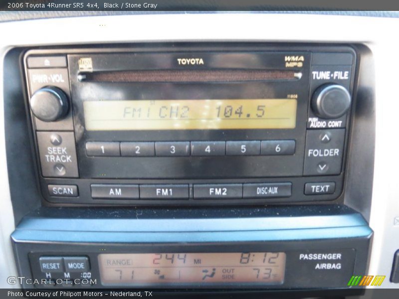 Black / Stone Gray 2006 Toyota 4Runner SR5 4x4