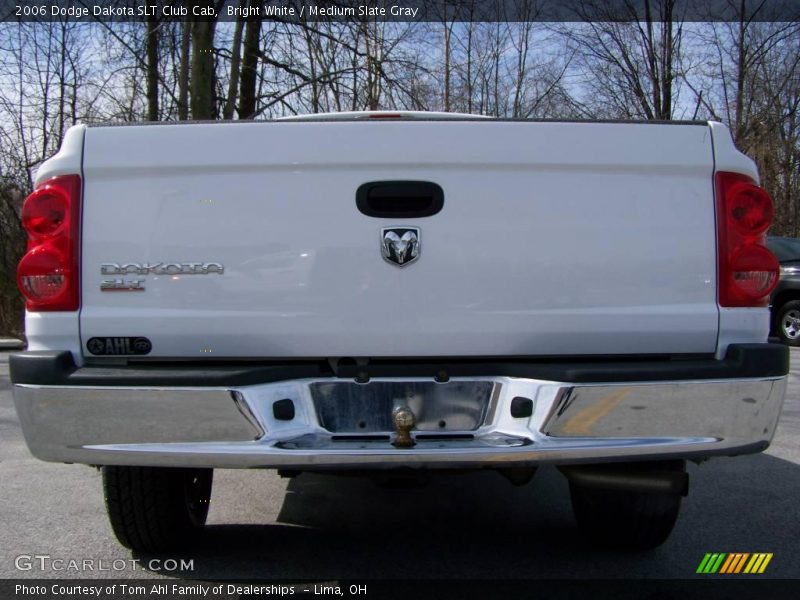 Bright White / Medium Slate Gray 2006 Dodge Dakota SLT Club Cab