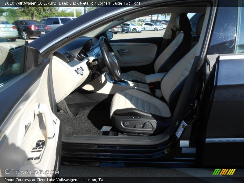 Deep Black Metallic / Cornsilk Beige Two Tone 2010 Volkswagen CC Luxury