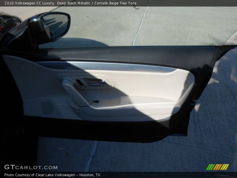 Deep Black Metallic / Cornsilk Beige Two Tone 2010 Volkswagen CC Luxury