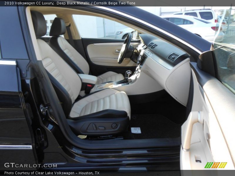 Deep Black Metallic / Cornsilk Beige Two Tone 2010 Volkswagen CC Luxury