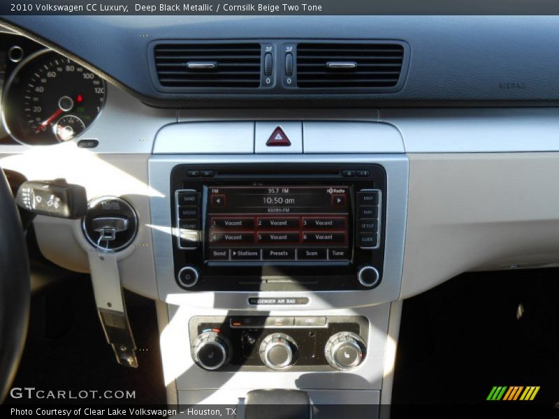 Deep Black Metallic / Cornsilk Beige Two Tone 2010 Volkswagen CC Luxury