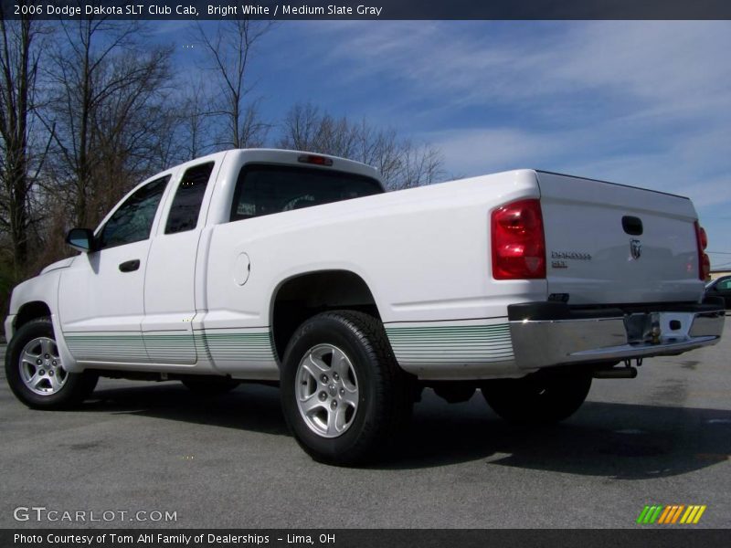 Bright White / Medium Slate Gray 2006 Dodge Dakota SLT Club Cab