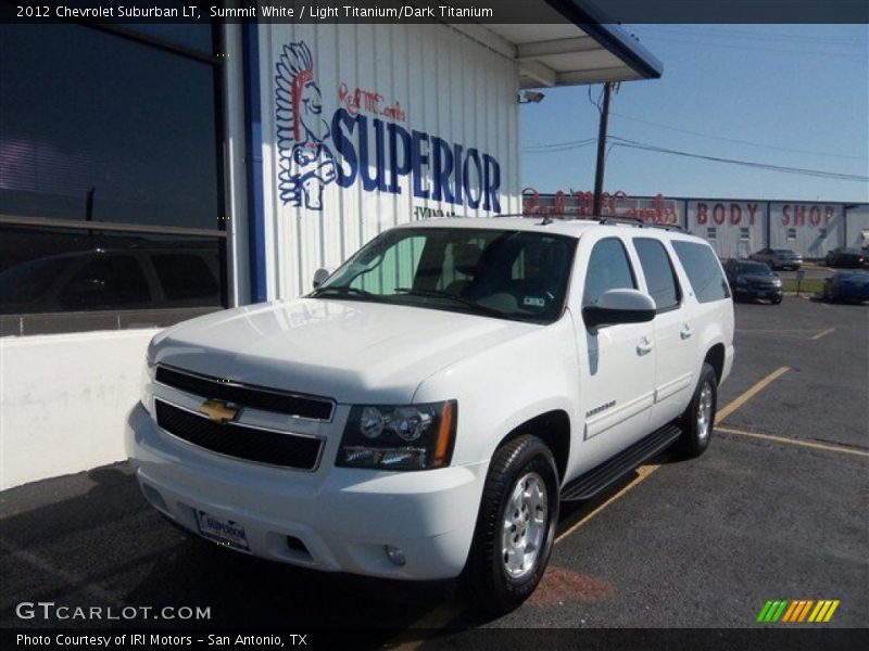 Summit White / Light Titanium/Dark Titanium 2012 Chevrolet Suburban LT