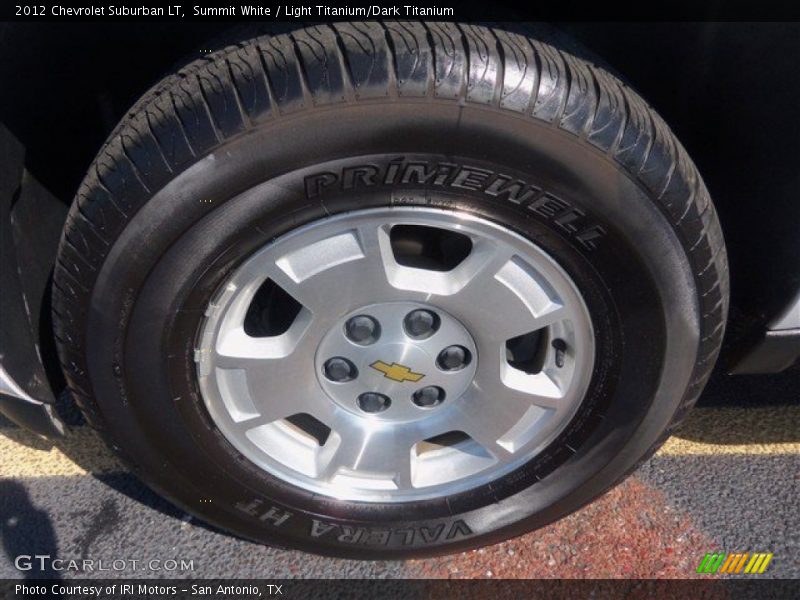 Summit White / Light Titanium/Dark Titanium 2012 Chevrolet Suburban LT
