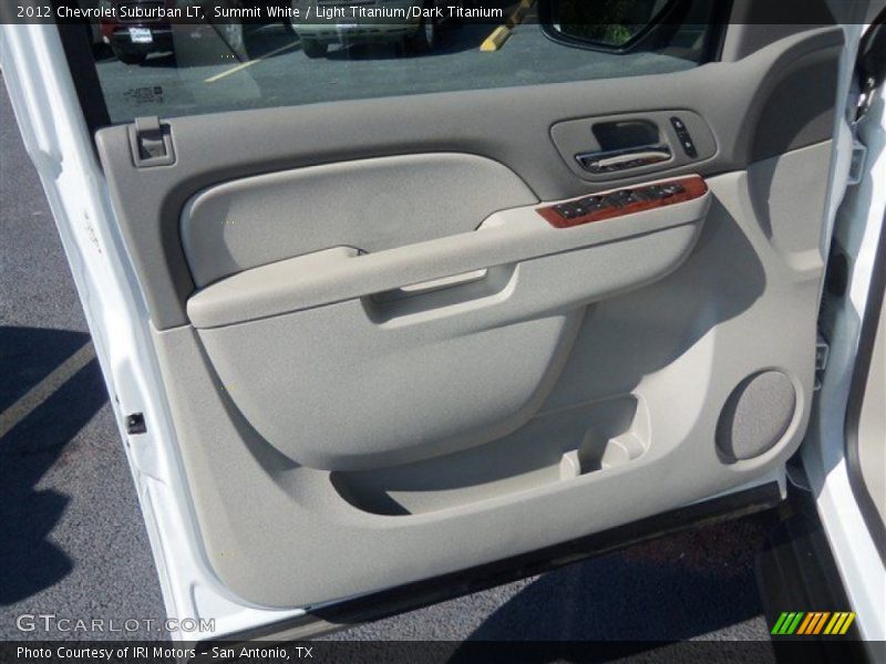 Summit White / Light Titanium/Dark Titanium 2012 Chevrolet Suburban LT