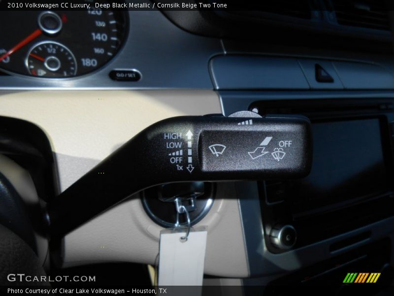 Deep Black Metallic / Cornsilk Beige Two Tone 2010 Volkswagen CC Luxury