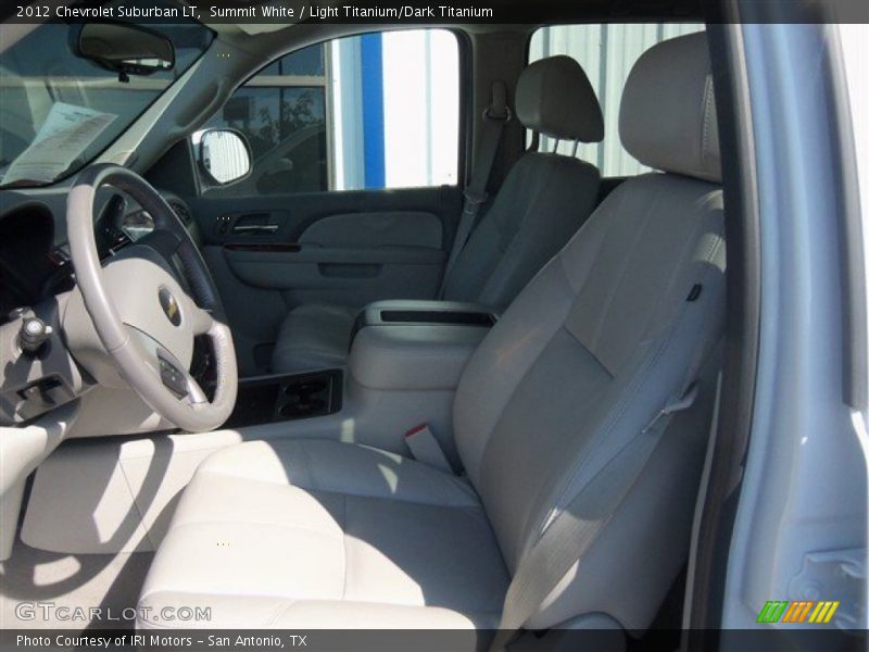 Summit White / Light Titanium/Dark Titanium 2012 Chevrolet Suburban LT