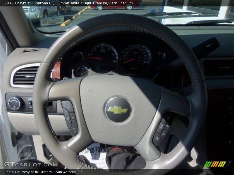 Summit White / Light Titanium/Dark Titanium 2012 Chevrolet Suburban LT