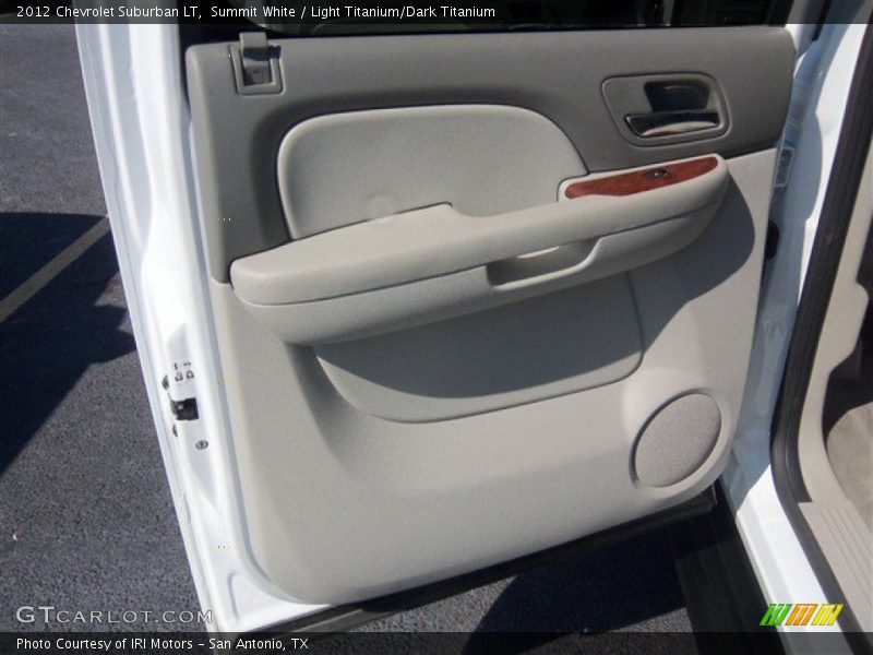 Summit White / Light Titanium/Dark Titanium 2012 Chevrolet Suburban LT
