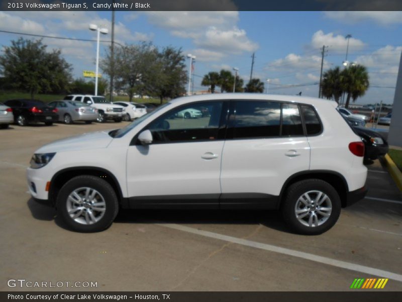 Candy White / Black 2013 Volkswagen Tiguan S