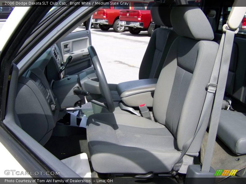 Bright White / Medium Slate Gray 2006 Dodge Dakota SLT Club Cab