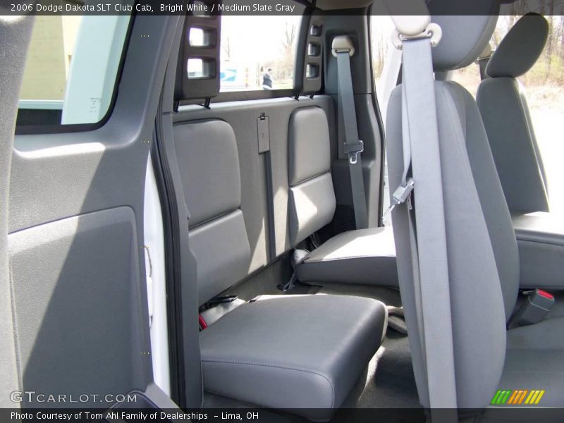 Bright White / Medium Slate Gray 2006 Dodge Dakota SLT Club Cab