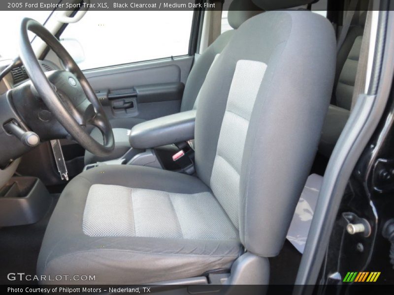 Black Clearcoat / Medium Dark Flint 2005 Ford Explorer Sport Trac XLS