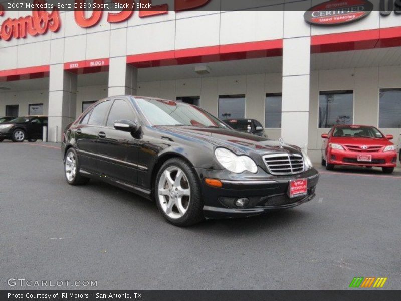 Black / Black 2007 Mercedes-Benz C 230 Sport