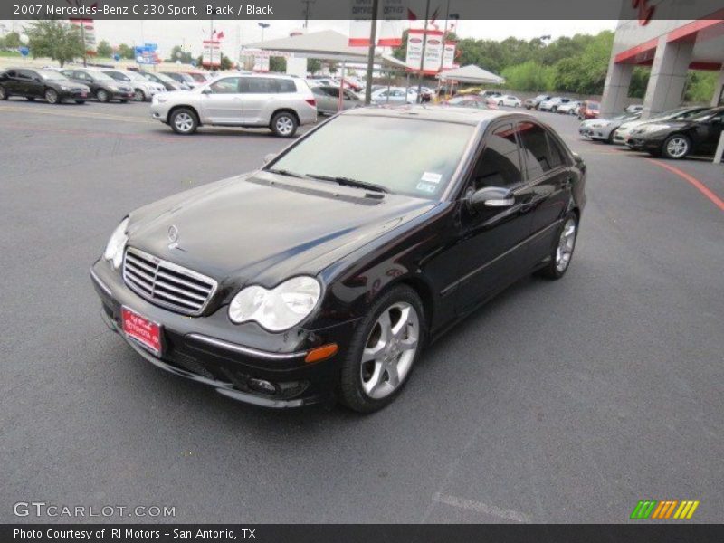 Black / Black 2007 Mercedes-Benz C 230 Sport