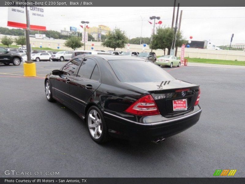 Black / Black 2007 Mercedes-Benz C 230 Sport