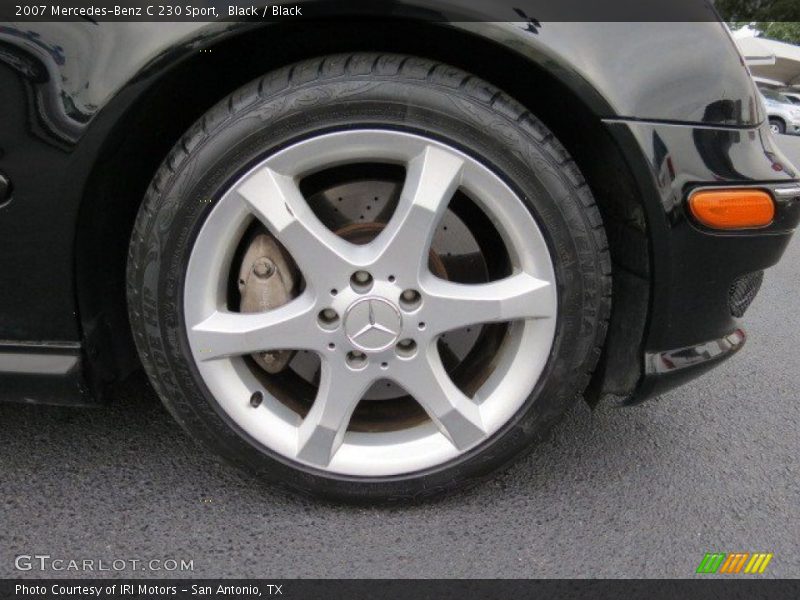 Black / Black 2007 Mercedes-Benz C 230 Sport