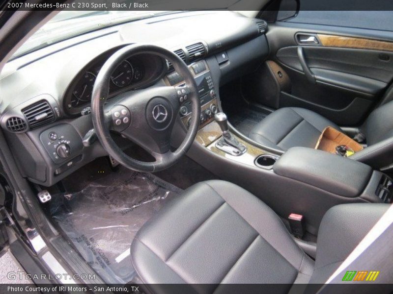 Black / Black 2007 Mercedes-Benz C 230 Sport