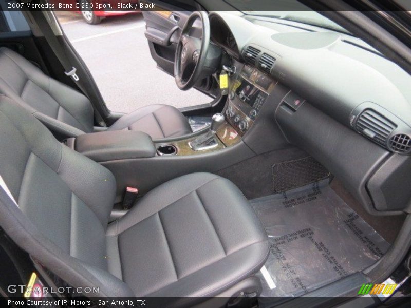 Black / Black 2007 Mercedes-Benz C 230 Sport