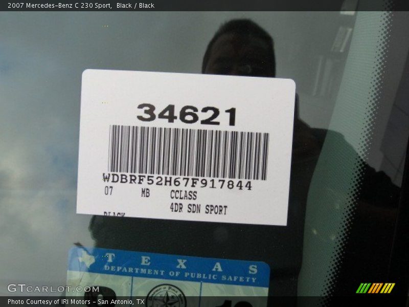 Black / Black 2007 Mercedes-Benz C 230 Sport